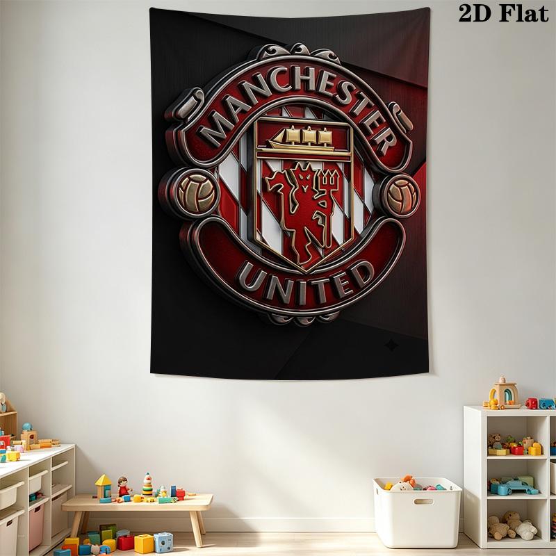 Manchester Crest Pride Tradition Threepiece Set 1 Duvet Cover 2 Pillowcase Without Core Christmas Birthday Gift Bedding Set