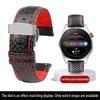 Calfskin strap Bracelet Carbonfiber Grain Watchband 18mm 20mm Red Orange Stitching Watch Band 21mm 22mm 23mm 24mm Watch Strap
