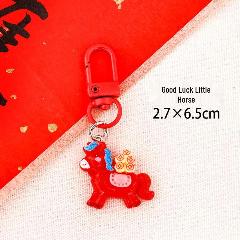 Klíčenka s pryskyřicovým koníkem štěstí