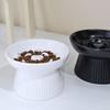 Ceramic Tall Footed Slow Eating To Prevent Choking Pet Bowls, Anti Overturning Oblique Mouth, Neck Protection, Dog Cat Bowl, 1Pc