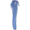 Women Elastic Waist Stretch Casual Loose Denim Pants High Waisted Jean Joggers with Drawstring Y2K Streetwear Pencil Pants