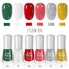 Water-based Nail Polish Set, No Baking, Quick Drying, Environmentally Friendly, Odorless, White Fine Flash Nail Polish Glue