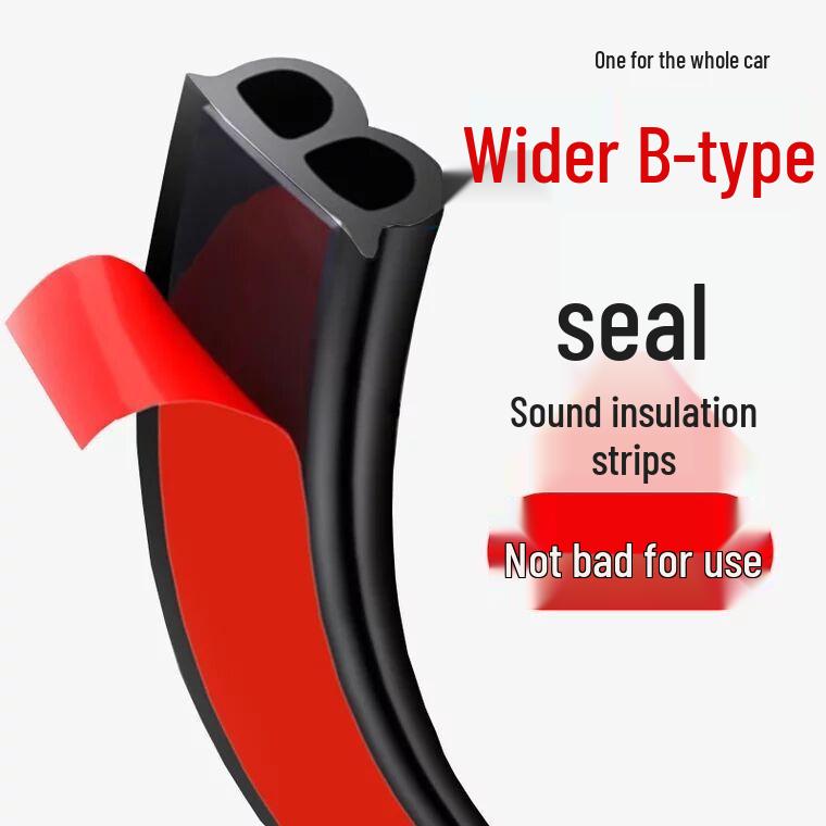 Universal Car Door Gap Sealing Strip for Soundproofing and Noise Reduction