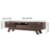 TV Cabinet with One Drawer And Two Doors, TV Furniture, TV Panel, TV Cabinet. Unique Design, Vintage Wood Color.