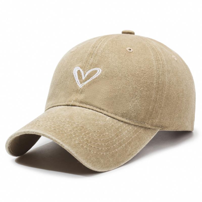 New Washed and Old Love Cap Women's Summer Black and Gray Sunscreen Baseball Cap Spring and Autumn Hat Men's