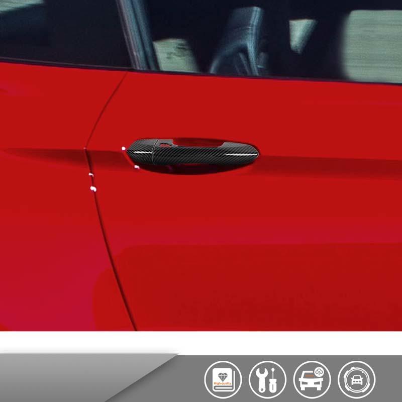  ABS Door Handle Decoration Cover Sticker Fit For Ford Mustang 2015-2023 Exterior Accessories