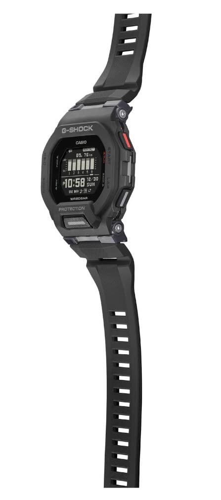 Casio Digital Quartz Watch with Plastic Strap Men's GBD-200-1ER, Black/White, 49, GBD-200-1ER-AMZUK.