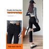 High-Waisted Slimming Straight-Leg Cigarette Jeans for Petite Women, Spring/Autumn 2026, Good Drape