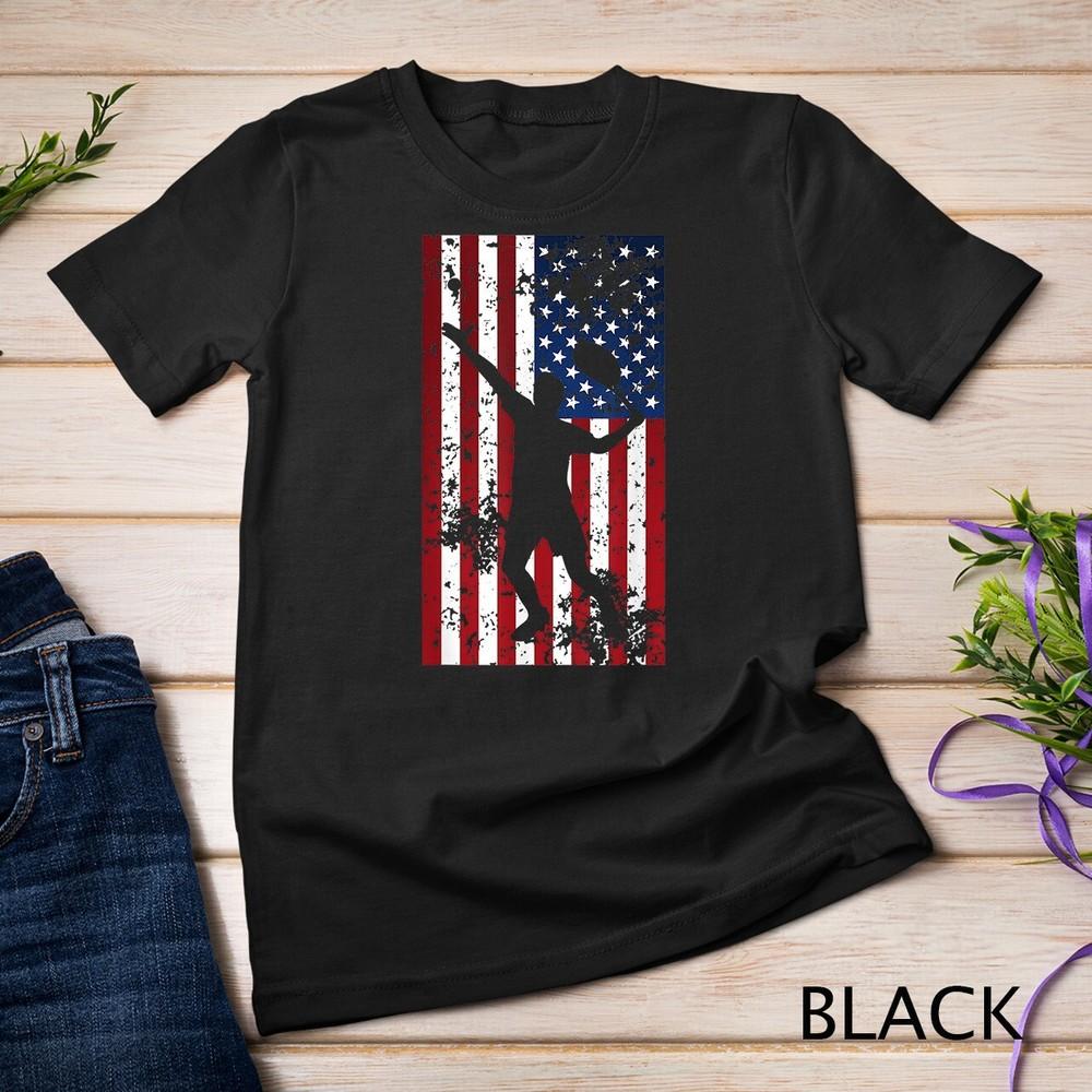 US Patriotic Tennis Player Graphic Unisex T-shirt