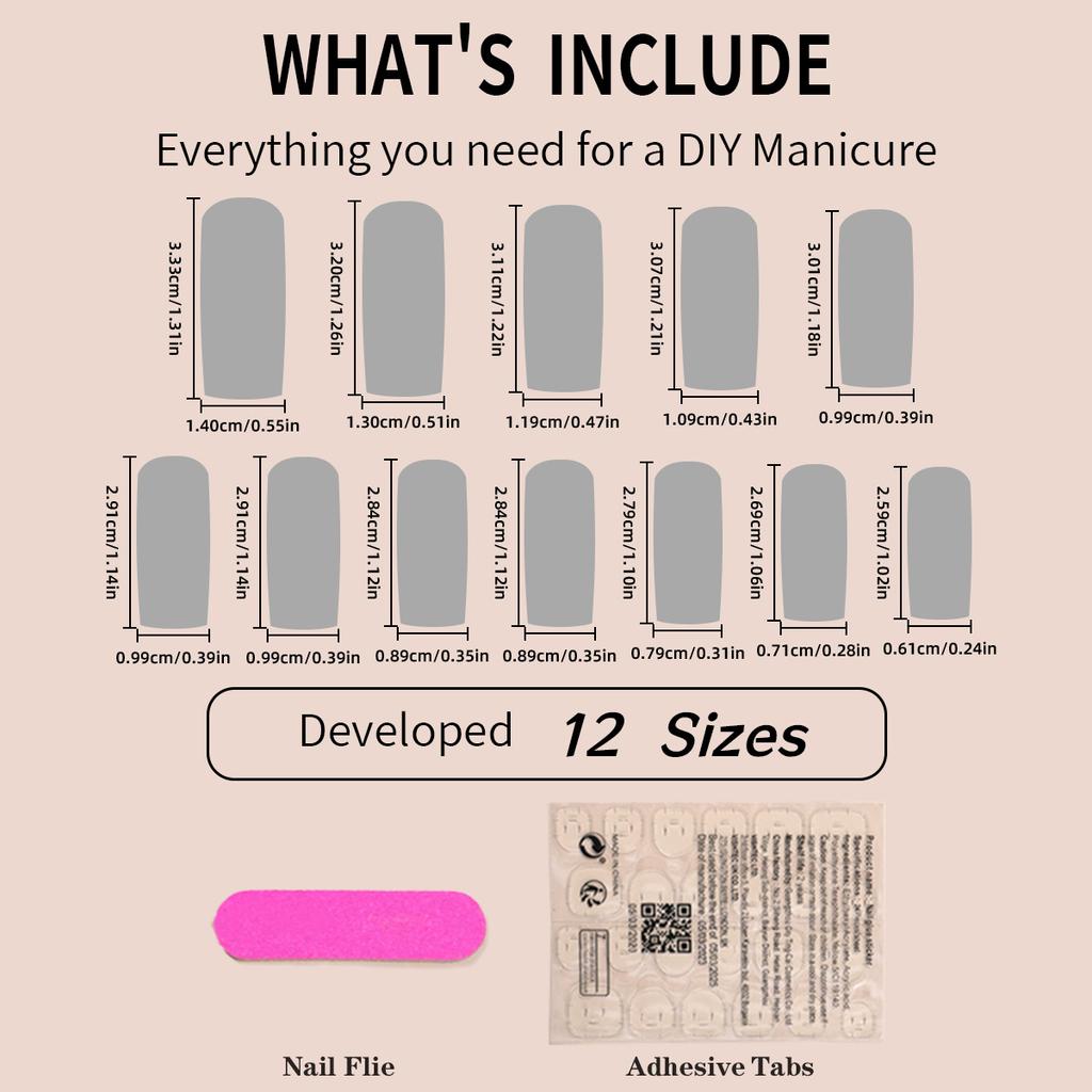 Extended Water Pipe Wearable Nail Art French Butterfly Rectangle Nail Art Nail Art Fake Nails