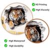 3D Tiger Wall Sticker Self Adhesive for Kids Room Entrance Home Decor Breakthrough Illusion Design