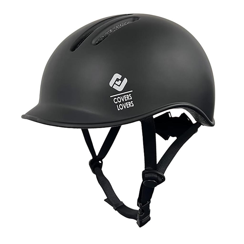 COVERS LOVERS SG Standard Helmet CHANTO Stylish Black L/XL (58-61cm)