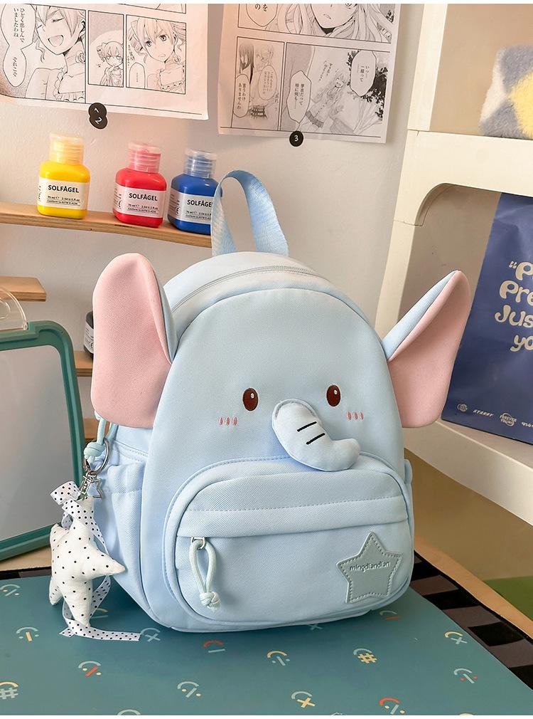 Schoolbag Korean cartoon baby elephant backpack cute sweet wind student schoolbag Japanese childlike fashion casual women's small backpack