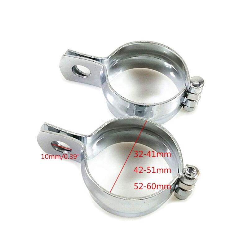 Nebel Licht Blinker Schellen Klammern Motorrad Licht Teile Schwarz/Silber