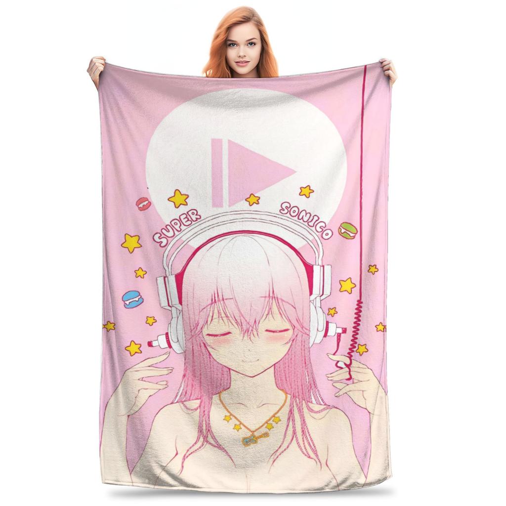 Japanese Sonico Blanket Quality Super Soft  Throw Blanket Winter Child Bedroom Fashion Bedspread
