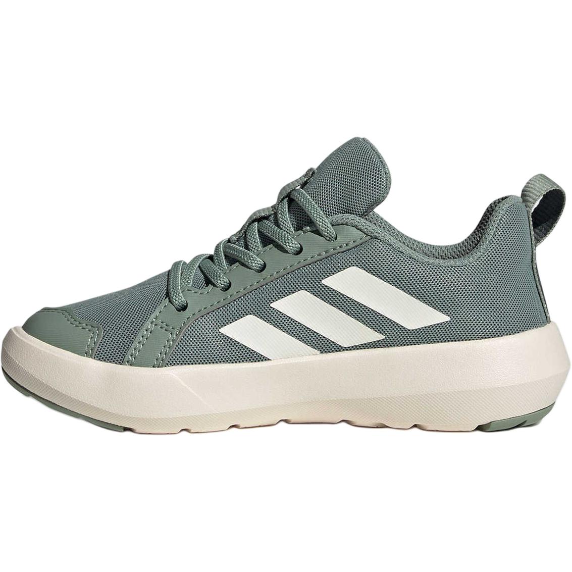 

Adidas Terrex Boat C Comfortable Non-Slip Durable Low-Top Outdoor Shoes Kids Shoes Green White JS0733 31½
