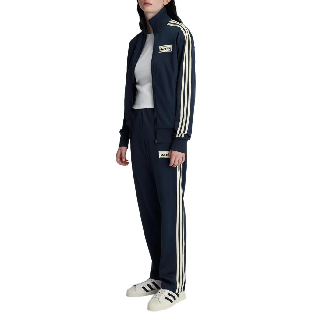 adidas Originals X Oasis Kollaboration Firebird Tour Stehkragen Locker Drei Streifen Jacke Unisex Jacke KT-3455