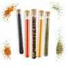 5x Glass Vials with Corks for Spices Herbs Samples Candies Wedding 5 Pcs.