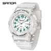 Sanda Cross-border Watches for Men, Women, and Teens - Fresh Style, Sporty Waterproof Electronic Quartz Watches, Fashionable for Students