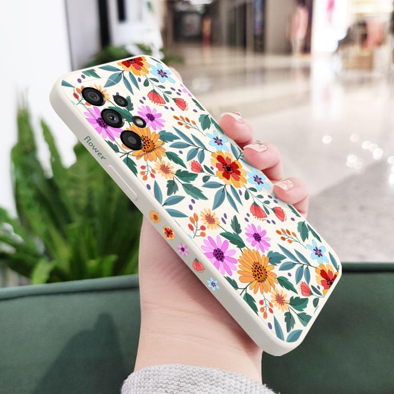 Showy Flowers Case For Samsung A56 A36 A26 A16 A06 A54 A34 A24 A14 A15 A25 A35 A55 A73 A53 A33 A23 A13 A03 S A72 A32 A12 A22 5G