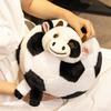 Peluche Mucca da Calcio Adorabile Cuscino Mucca Morbido Peluche Animale Carino Coccoloso Regalo per Bambini Compleanno Decorazione Asilo
