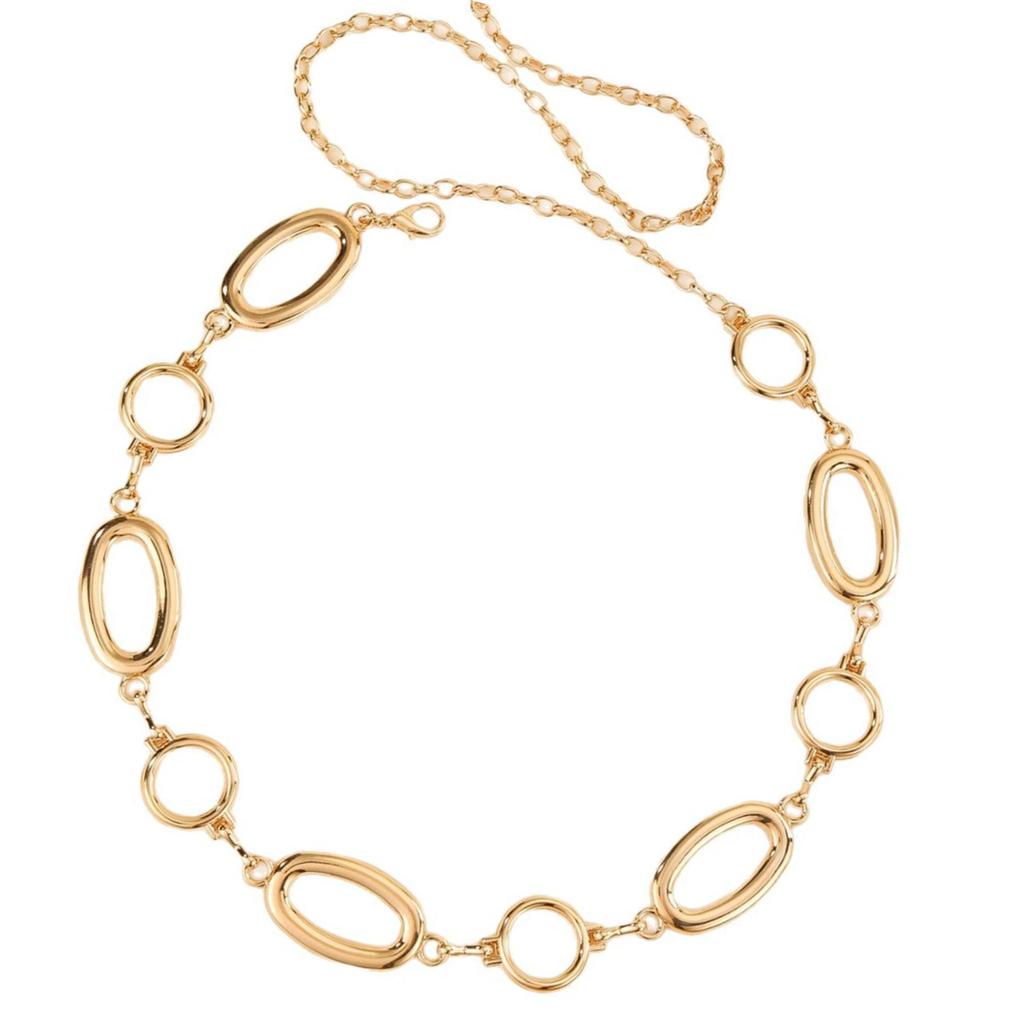 Elegant Metallic Round Waist Chain For Women Enhancing Business Styles Lookings Perfect For Various Occasion Daily Wear