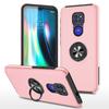 For Motorola Phone Case Solid Color Retro Spray Anti Scratch Car Holder Phone Protective Case
