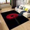 3D Daisy Flower Pattern Area Rug,Carpet Rug for Living Room Bedroom Sofa Doormat Kitchen Decoration,Kids Play Non-slip Floor Mat
