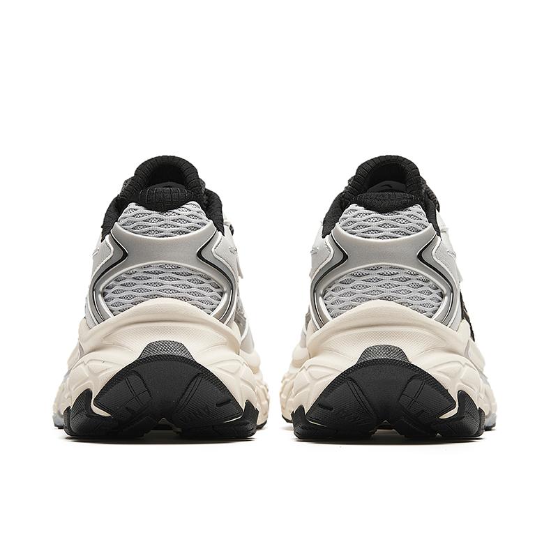 Anta Star Moon Series Cushioning Anti-Slip And Wear-Resistant Low-Top Chunky Sneakers Women's Gray Silver Black Sneakers 922418880-1