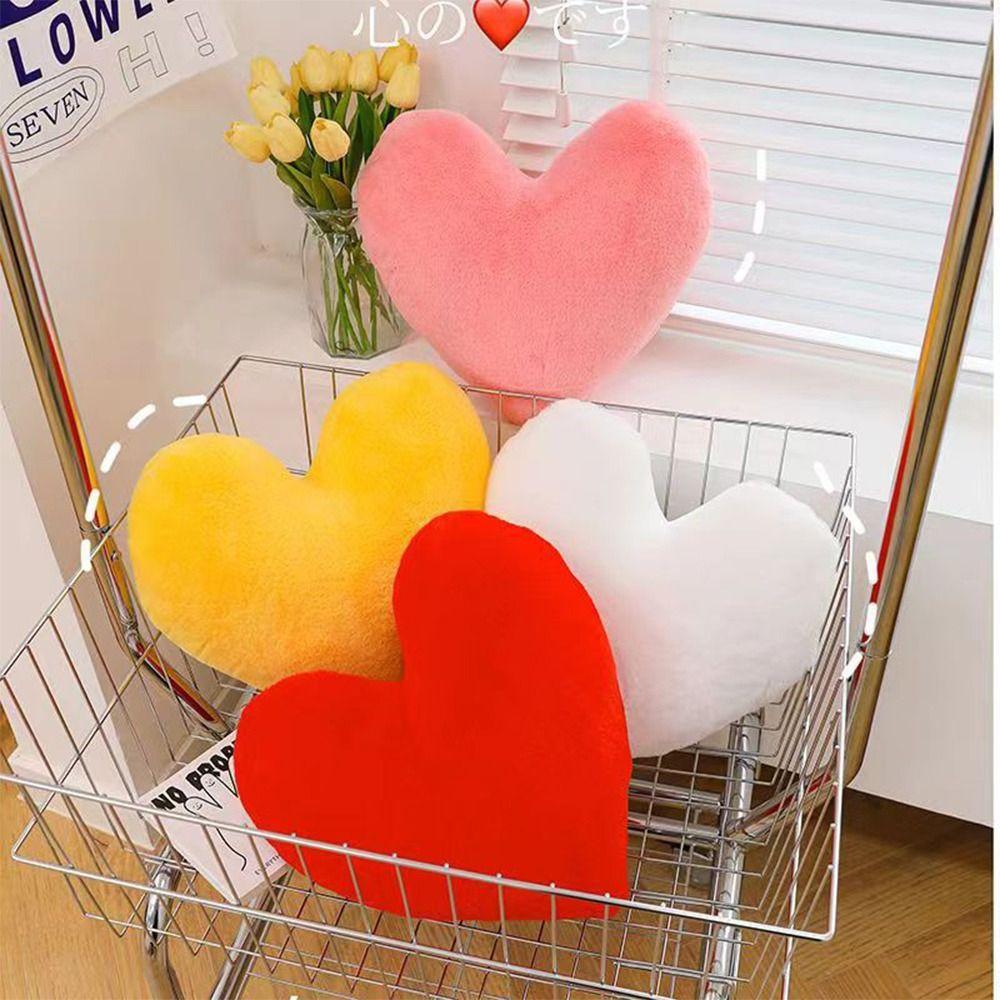 Heart Shape Soft Pillow 30cm Stuffed Pillow Creative Gift Heart Plush Pillow  Home Decorative