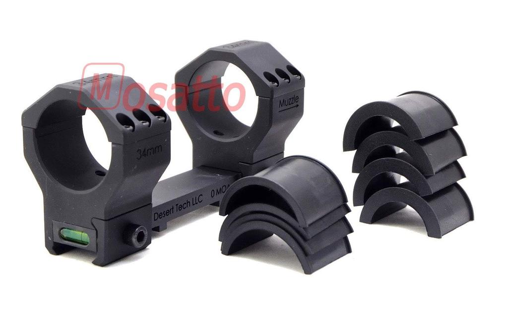 SILVERBACK SRS A1 DESERT TECH Scope Mount | 34mm Compatible, Adapter Included, Built-in Level (SBA-SMT-01-1)