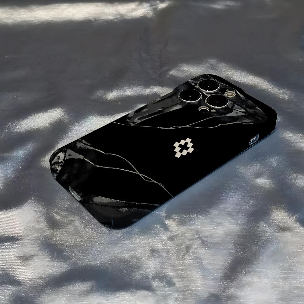 Funda de Teléfono M-MARCELO B-BURLON Para IPhone 17 Air 16 15 14 13 12 11 Pro Max 16 Plus Cubierta de Parachoques Brillante