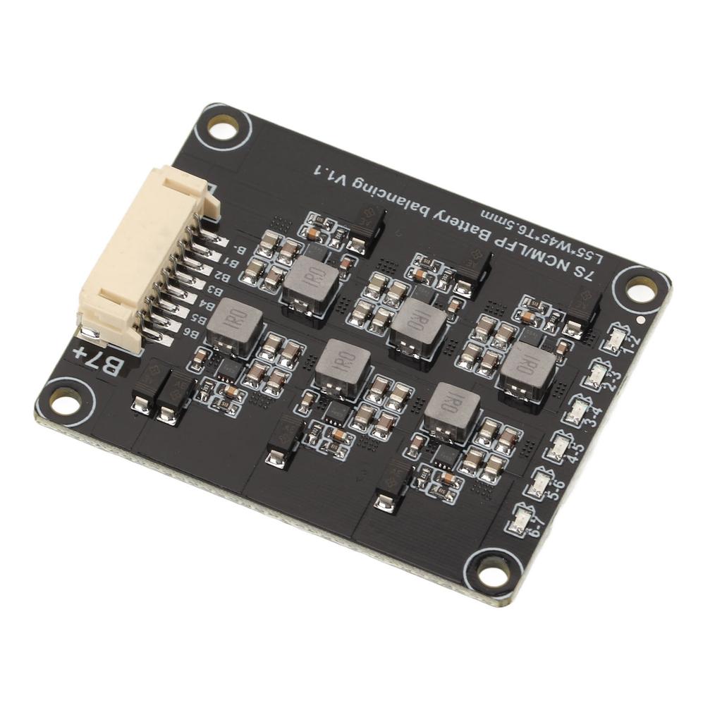 Equalizador Ativo de Bateria LFP de 7 Células Melhoria de Eficiência Desempenho Estável Equalização de Bateria