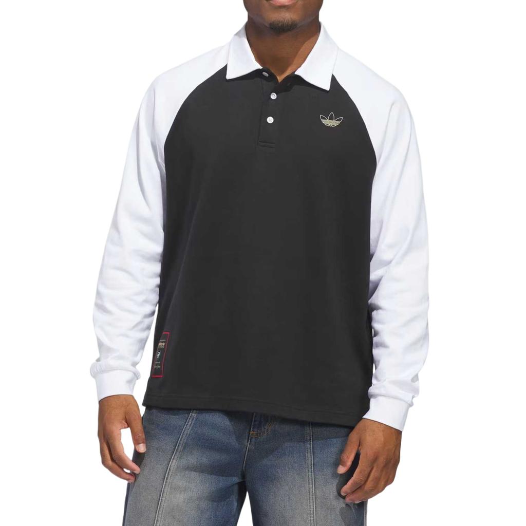 Adidas Originals Skateboarding X Tyshawn Long Sleeve Breathable Pullover Rugby Shirt Unisex tops KE7012