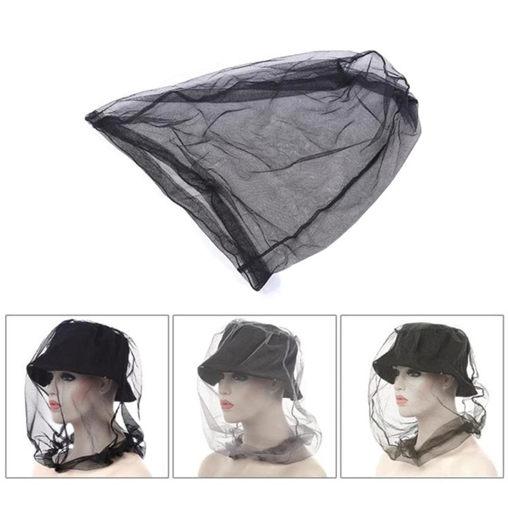 Outdoor Mosquito Head Mesh Nets  Gardening Hat Insect-Proof Hat For Hiking Camping Fishing Outdoor Mosquito Head Mesh Nets