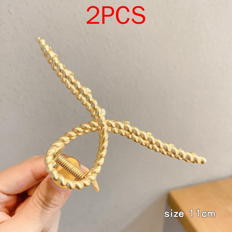 (87 Styles) 2pcs/ Set New Large Jelly Color Hair Clip Acrylic Hair Claw Shark Clamp For Women Girls Fashion Summer Updo Headwear Hair Accessories