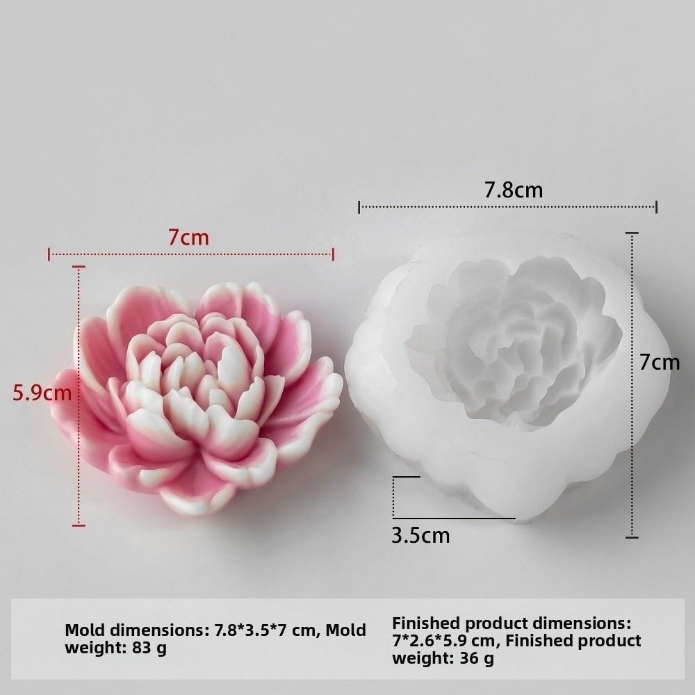 Heart 3D Flower Silicone Mold DIY Fondant Mold Handmade Plaster Resin Molds  Chocolate