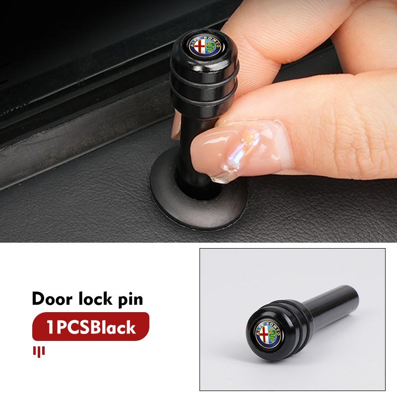 Car Door Lock Pin Alloy Door Lift Anti-Scratch Cover Auto Accessories For Alfa Romeo 159 Giulietta Giulia 147 Mito 156 159 166