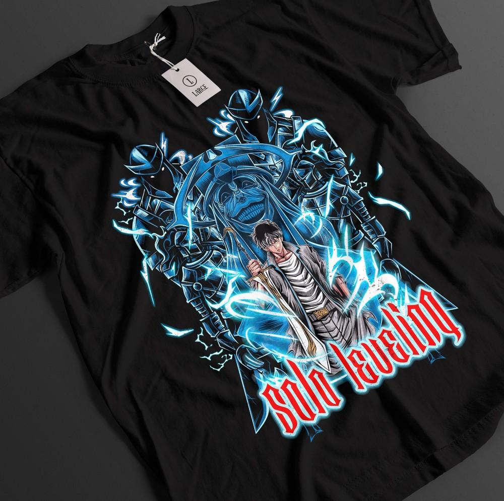 

Футболка Solo Leveling Футболка Сон Джин-у Футболка Хэин Топ Беру Игрис Аниме Футболка 3XL