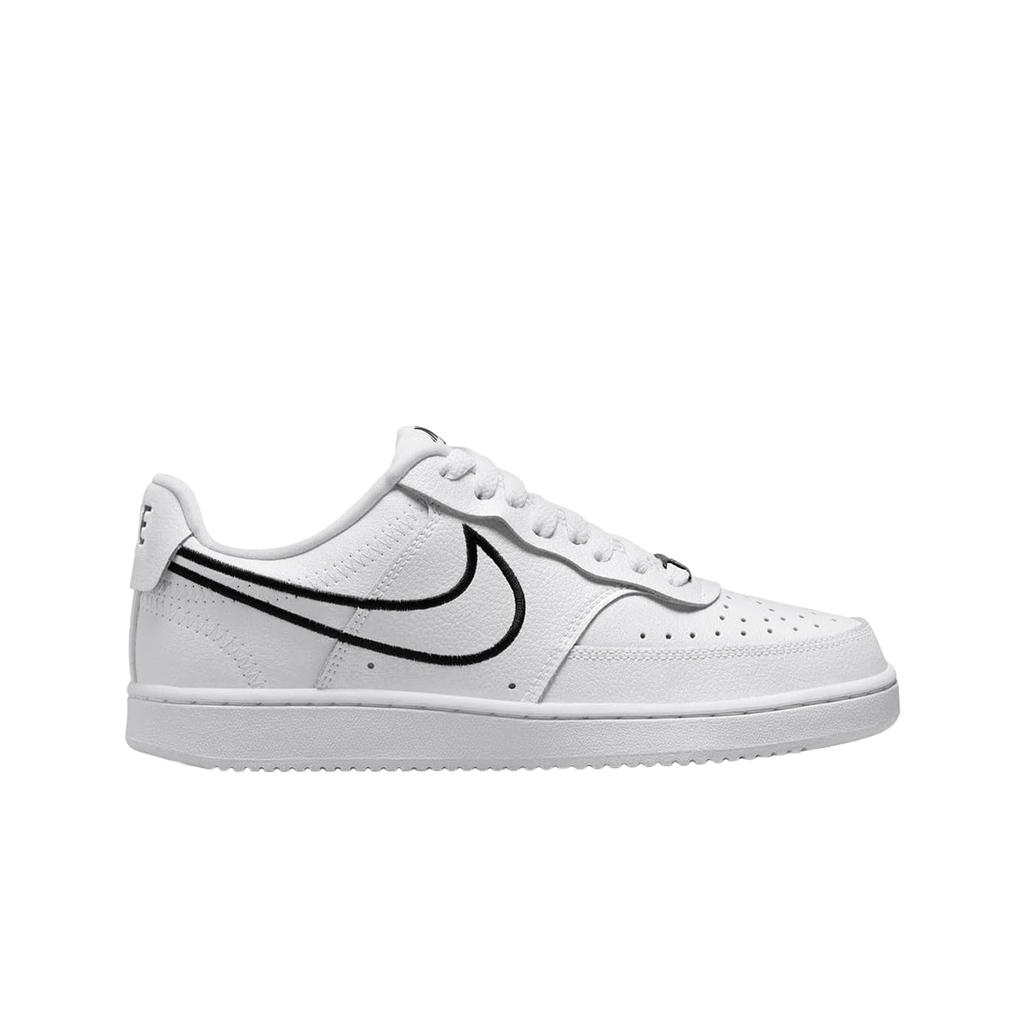 (w) Nike Court Vision Low Premium White Black