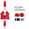 Carmen Sandiego Cosplay Santa Costume With Polyester Blend For Holiday Parties
