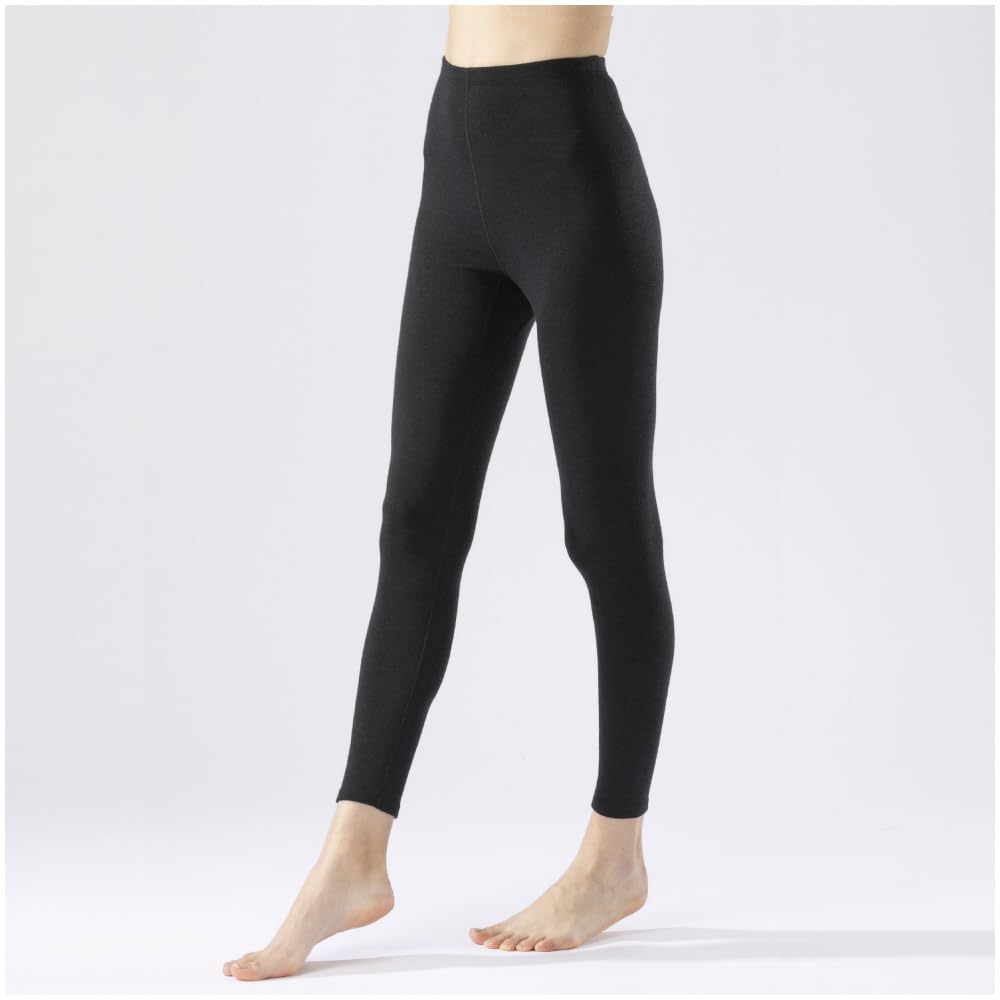 Mizuno Breath Thermo Thick Wool for Extreme Long Size M Underwear, Heat-Generating Innerwear, Cold, Tights, C2JBA802, Black,