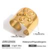 Leichter Luxus hochwertiger Blumenring nicht verblassend Schmuckring Schmuck Damen