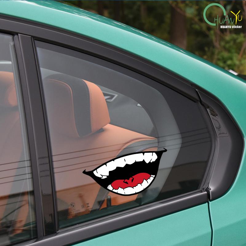 Sukuna Mund Feine Autoaufkleber Vinyl Autoaufkleber Stoßstangen Dekoration Anime Kratzfest Lustiger Fahrzeugaufkleber