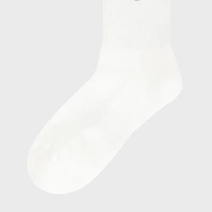 W Ruffle Crew Socks (WHITE)