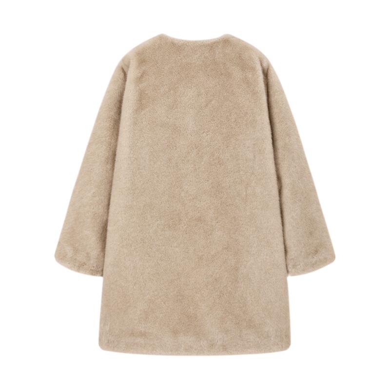 ELLE KIDS Girl's Faux Mink Fur Winter Coat