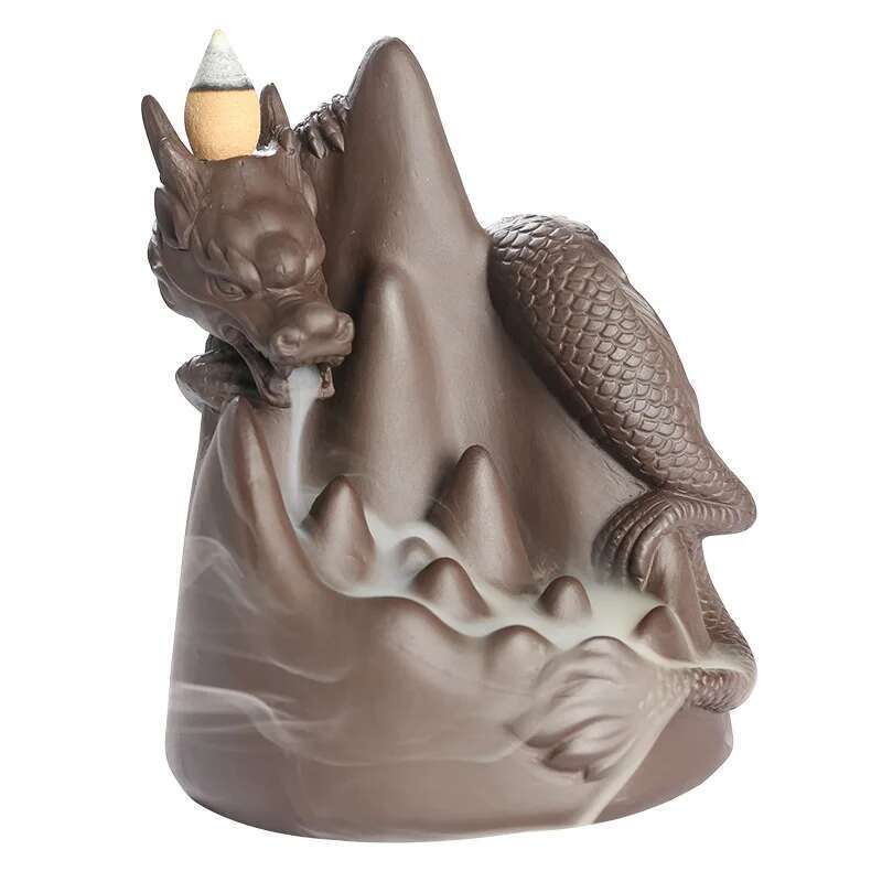 

Благоприятный Дракон Водопад Рефлюкс Ладанница Керамические Ремесленные Украшения Поставка Чайная Церемония Рефлюкс Ладанница Офис Дом