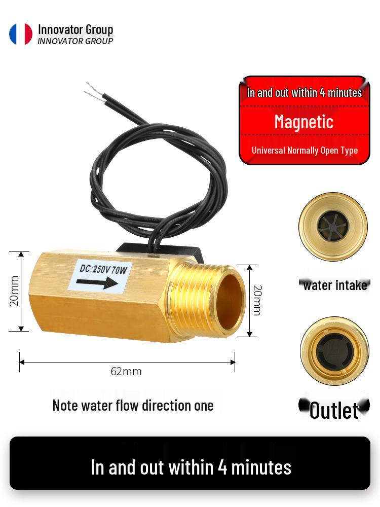 Ganzkupfer DN15/DN20 Magnetischer Wasser-Durchflusssensor Schalter