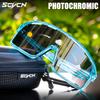 SCVCN New Sports Photochromic Sunglasses Men Outdoor Bicycle Cycling Glasses Women Driving Bike Eyewear UV400 Climbing Goggles 4