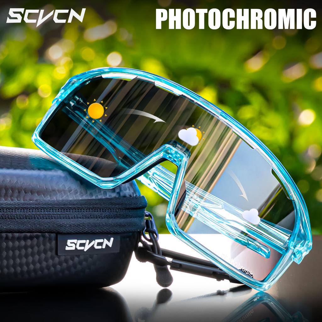 SCVCN New Sports Photochromic Sunglasses Men Outdoor Bicycle Cycling Glasses Women Driving Bike Eyewear UV400 Climbing Goggles 4